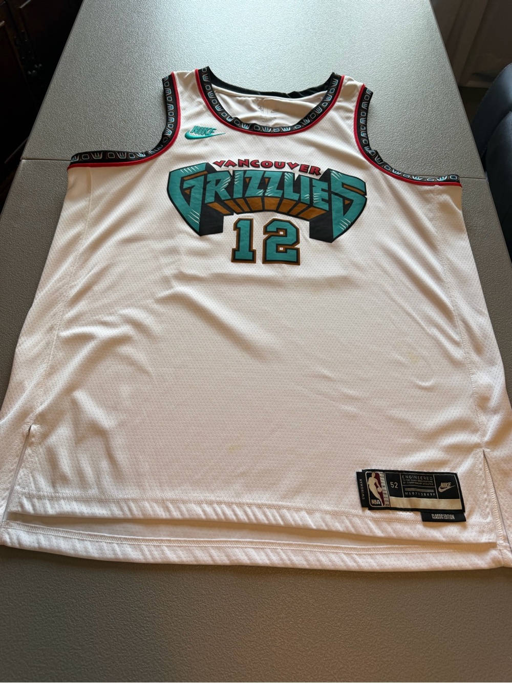 Nike White Vancouver Grizzlies #12 Basketball Jersey Ja Morant size XL